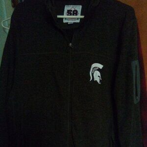 Michigan State Jacket in Gray with Arm Pocket